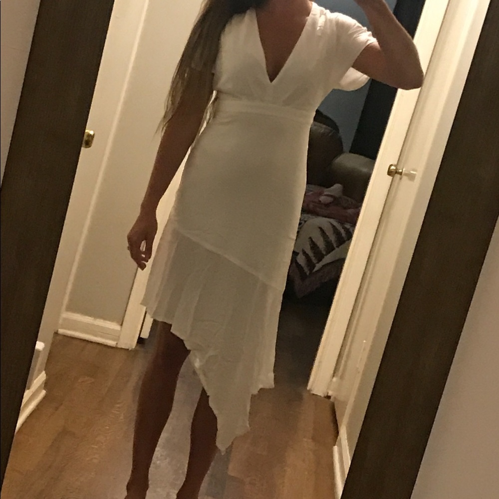 Petal + Pup “Sculpture” dress in Ivory